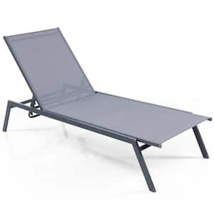 Patio 6-Position Adjustable Lounge Chair Outdoor Reclining Chair Poolside