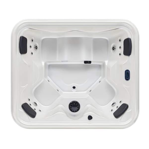 Unbranded Osprey 4-Person 21 Jet Hot Tub with Pearl White Interior and Bluetooth