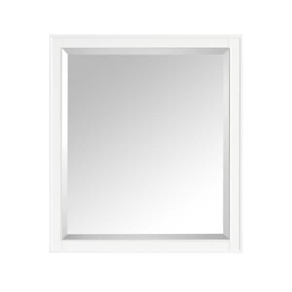 Avanity Madison 36 in. W x 32 in. H Framed Rectangular Beveled Edge Bathroom Vanity Mirror in White