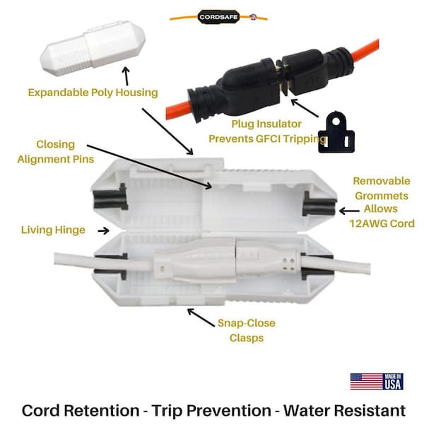 CordSafe Plus Extension Cord Plug Connection Protective Safety