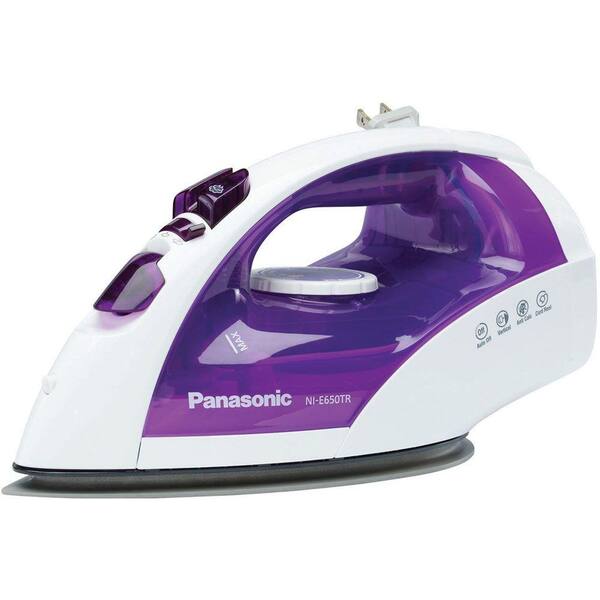 Panasonic 1200W Steam/Dry Iron with Curved, Non-Stick, Titanium Soleplate