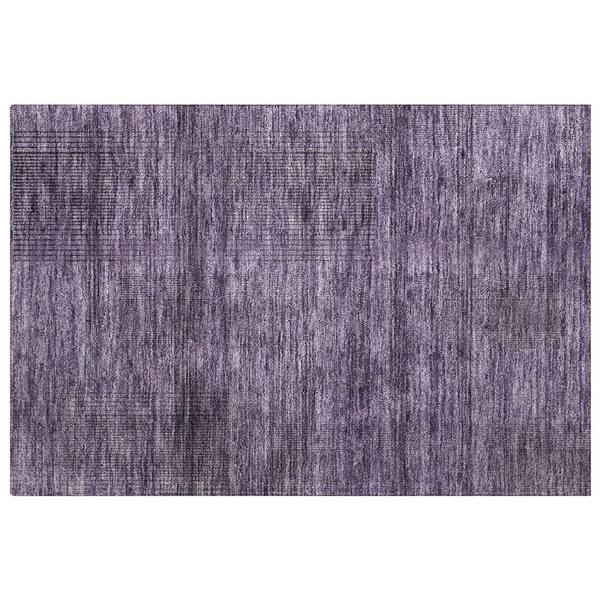 Dream Shag Premium Machine Washable Abstract ADS820 Plum 2 ft. x 3 ft. Accent Rug