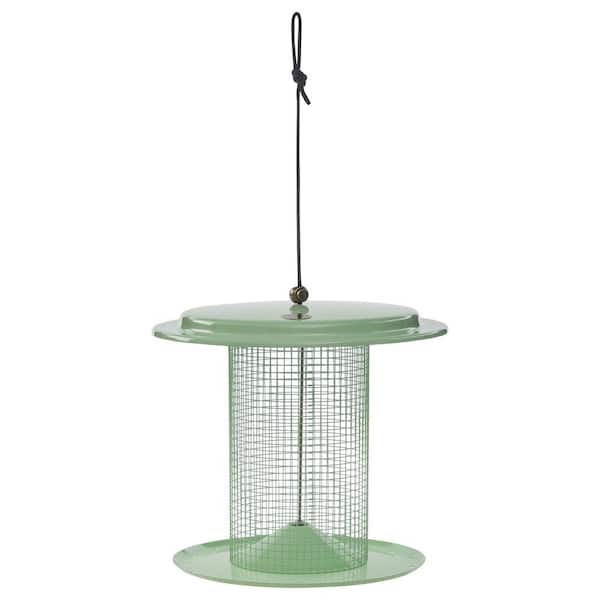 BIRDS choice Modern Farmhouse Sunflower Seed Bird Feeder in Sage Green