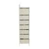 HOUSEHOLD ESSENTIALS Victoria 8-Drawer Storage Tower, Narrow, Scandinavian  White 8400-1 - The Home Depot