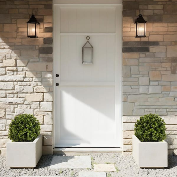 1.8 ft. Artificial Boxwood Ball Shaped Artificial Topiary Shrubs Tree in Pot (2 Pieces/Set)