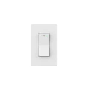 Smart 10 Amp Single-Pole Specialty White Light Switch with Wi-Fi and Bluetooth Technology (1-Pack) Powered by Hubspace