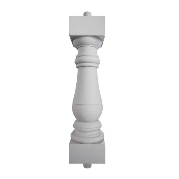 Ekena Millwork Fiberthane 700 Series 20 in. H x 5 in. W White Resin Stair Baluster