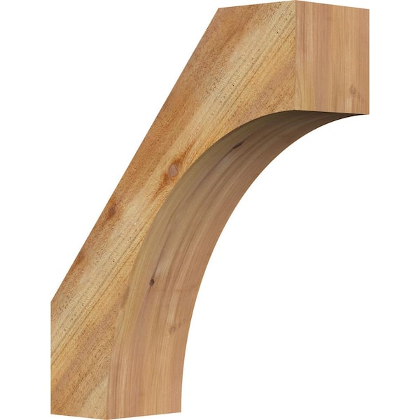 Ekena Millwork 6"W x 18"D x 22"H Westlake Rough Sawn Knee Brace, Western Red Cedar