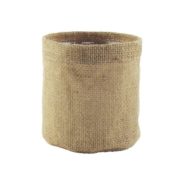 Syndicate 5 in. Round Resin Burlap with Hard Liner