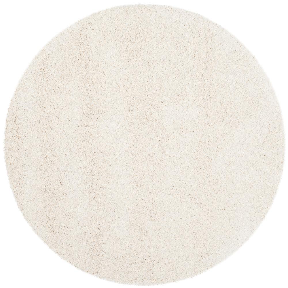Milan Shag Ivory8 ft. x 8 ft. Solid Flokati Round Area Rug price history on PriceWatchPro
