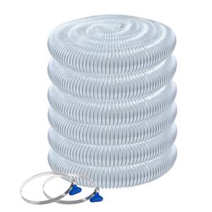 Woodworking D50C 4"x50 Ft Clear Flexible Dust Collector Hose Tool Vacuum Cleaner Woodworking D50C 4"x50 Ft Clear Flexible Dust Collector Hose Tool Vacuum Cleaner