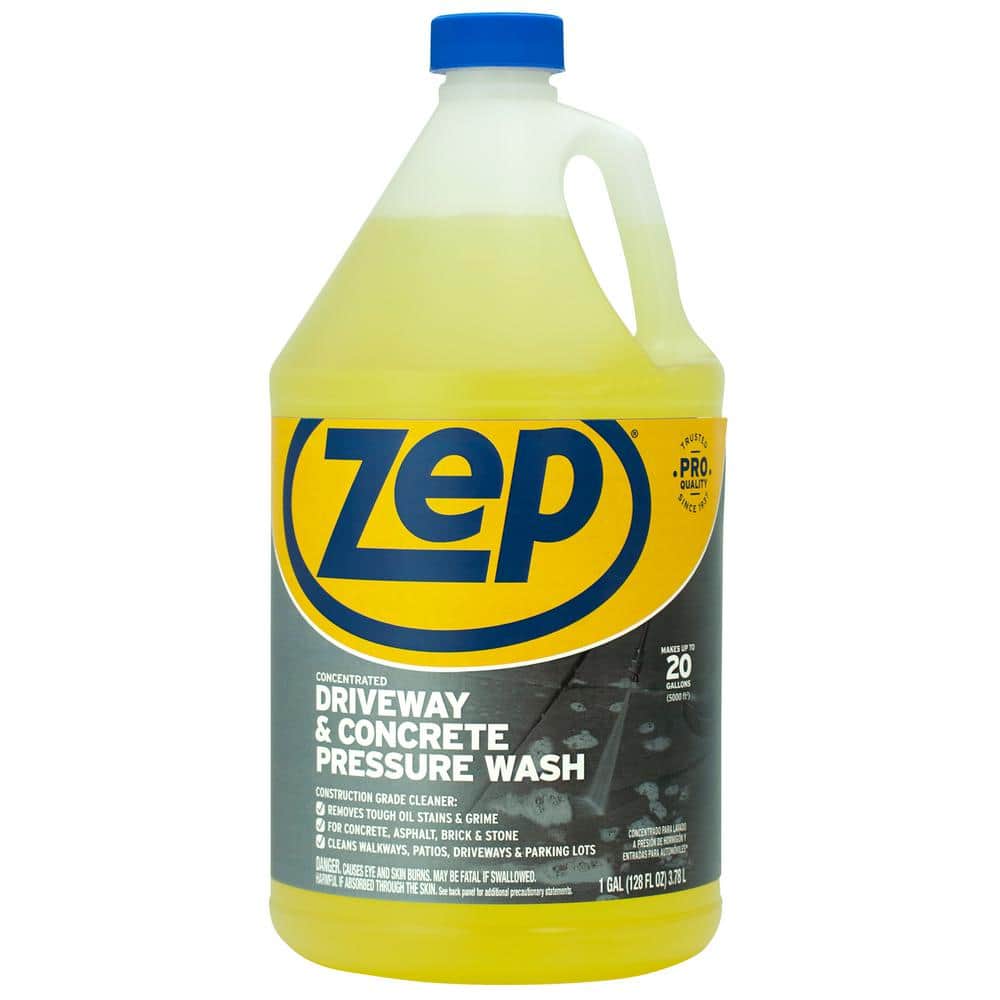 ZEP 128 oz Driveway and Concrete Pressure Wash Concentrate Cleaner ZUBMC128  - The Home Depot