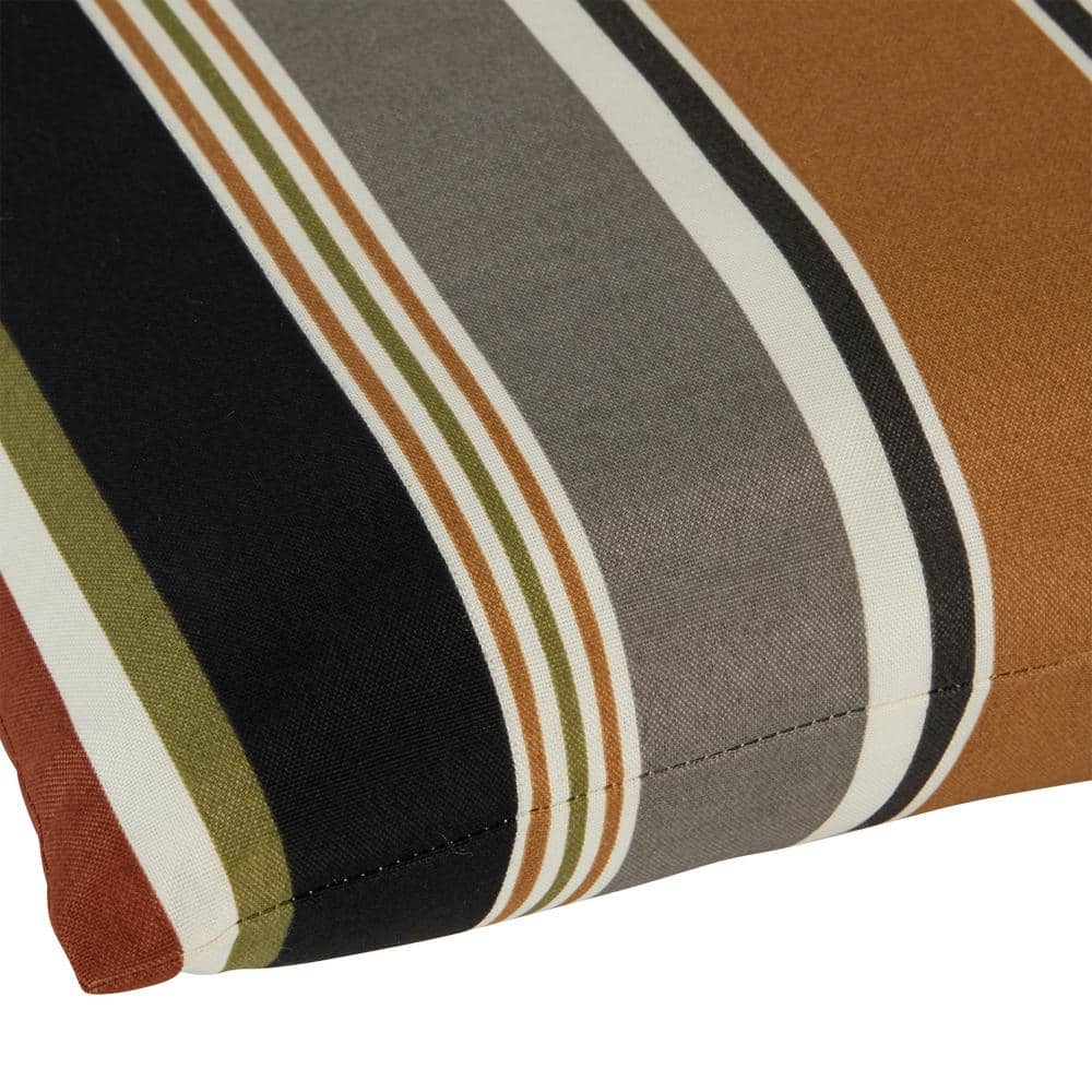 Brick Stripe 19 x 12 Inch Outdoor Rectangle Throw Pillow Set