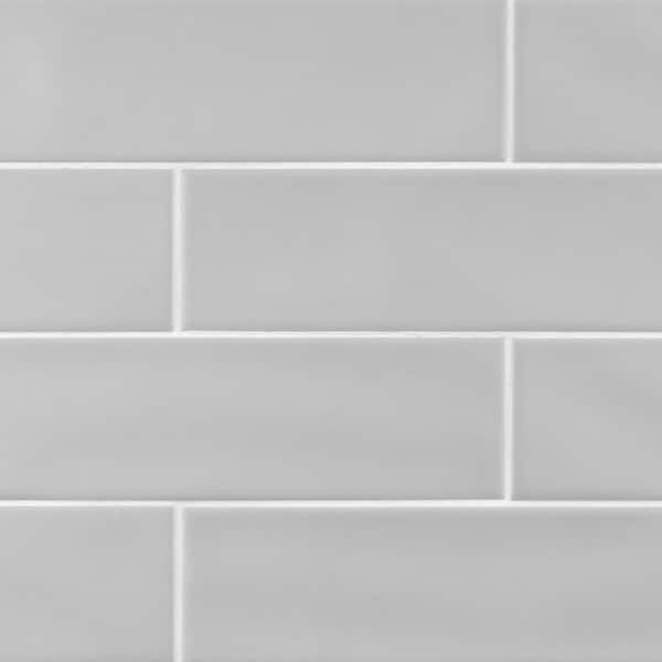 Matte Light Grey 2.5 in. x 10 in. Ceramic Wall Tile (13.89 sq. ft./Case)