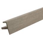 All Weather System 2.2 in. x 2.2 in. x 8 ft. Composite Siding End Trim in Roman Antique Board