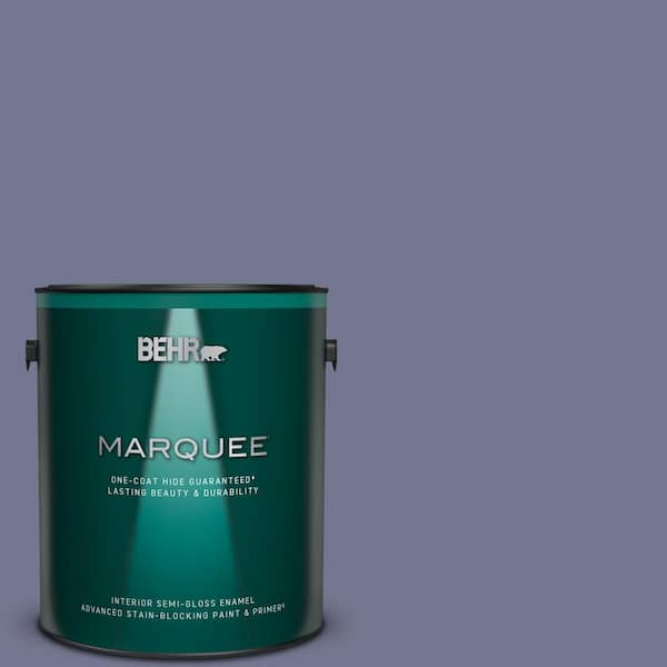 BEHR MARQUEE 1 gal. #MQ5-07 Little Theater One-Coat Hide Semi-Gloss Enamel Interior Paint & Primer