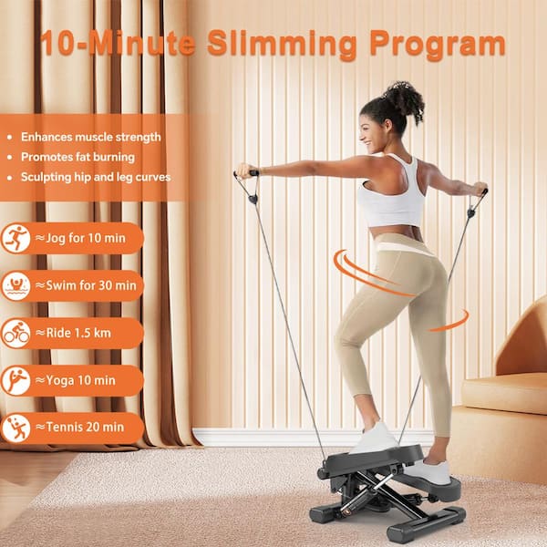 Siavonce Home Office Exercise 330 lbs. Capacity Mini Stepper
