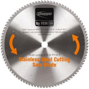 14 in. 90-Teeth Stainless Steel Cutting Saw Blade