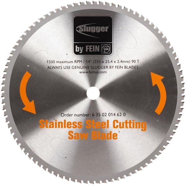 FEIN 14 in. 90-Teeth Stainless Steel Cutting Saw Blade