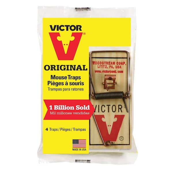 Victor® Metal Pedal Wooden Mouse Trap - 24 Pack