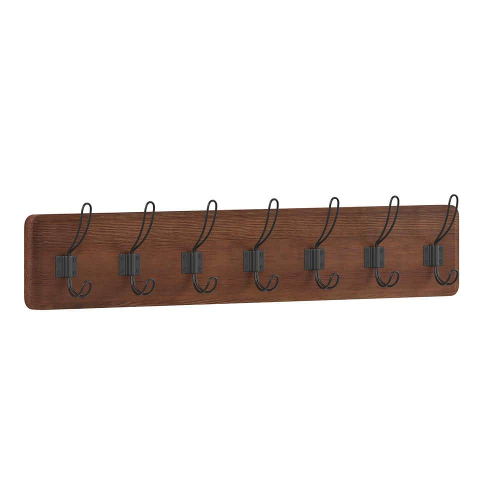 Carnegy Avenue Rustic Brown Coat Rack CGA-HGW-518080-RU-HD - The Home Depot