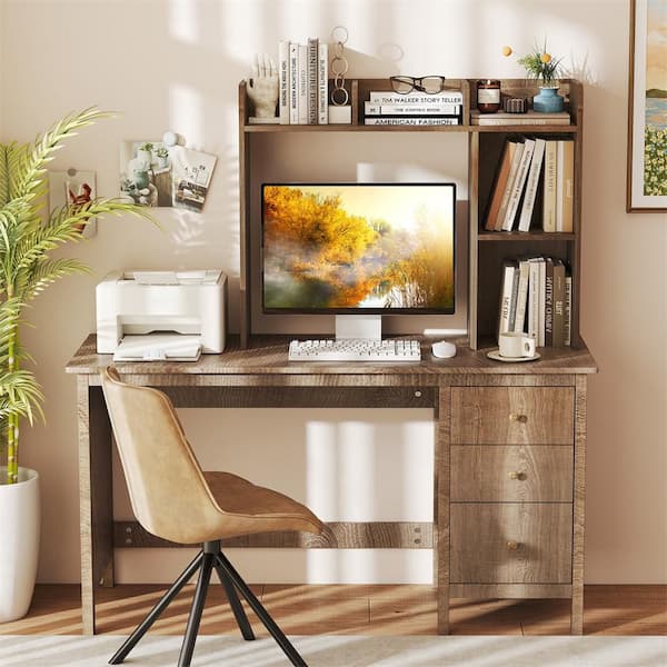HONEY JOY 3-Tier 29 in. Tall Multipurpose Countertop Hutch Desktop