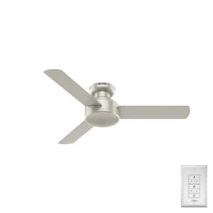 Presto 44 in. Indoor Ceiling Fan in Matte Nickel with Wall Control Included For Bedrooms