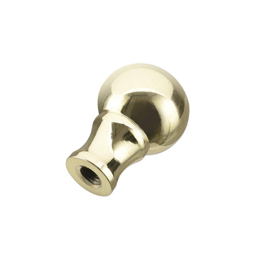 Brass Plated Steel Lamp Finial Set of 2