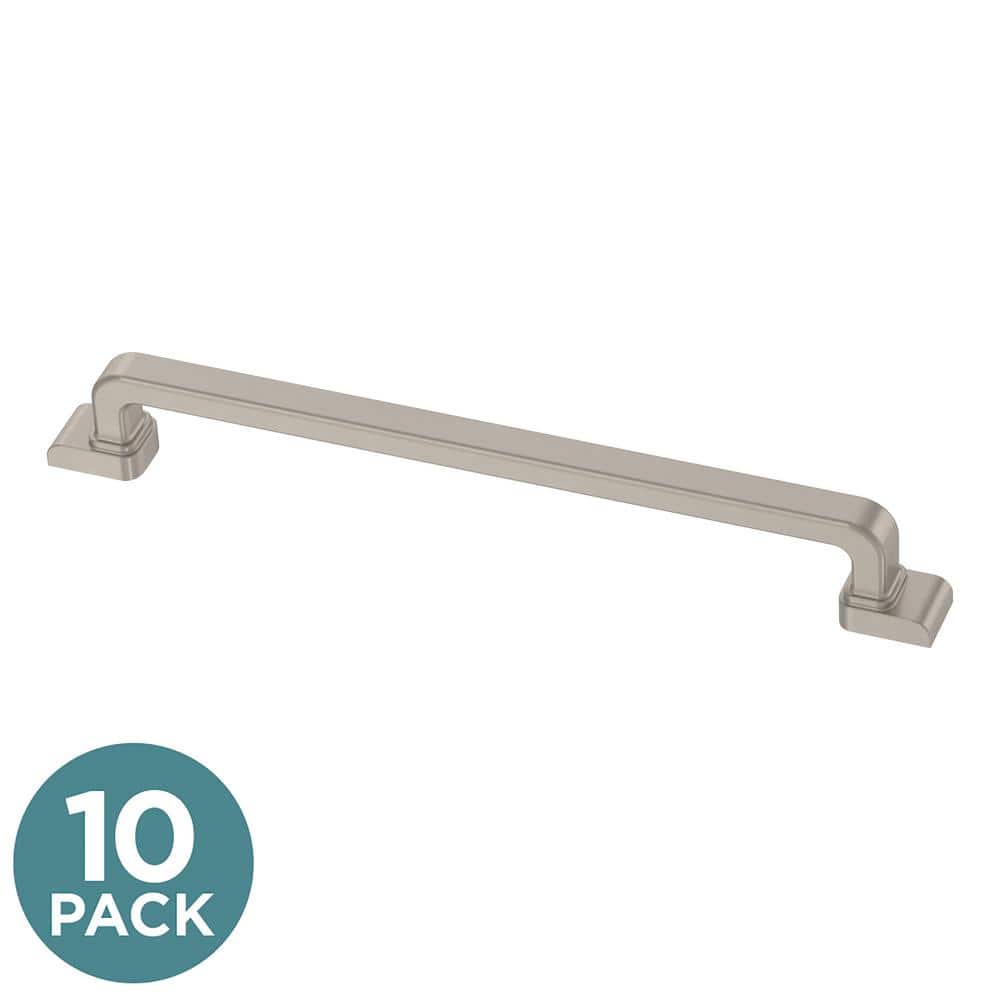 10-Pack Art Deco Streamline 6-5/16 in. (160 mm) Modern Satin Nickel Cabinet Pulls price history on PriceWatchPro