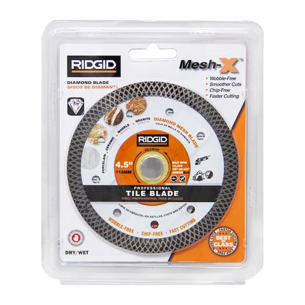 RIDGID 4.5 in. Continuous Rim Blade with Mesh Rim HD-CM45P - The