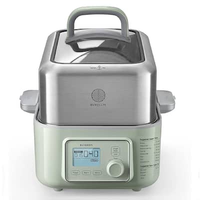 NINJA 6.5 qt. Electric Stainless Steel Pro Pressure Cooker + Air Fryer with  Nesting Broil Rack FD302 - The Home Depot