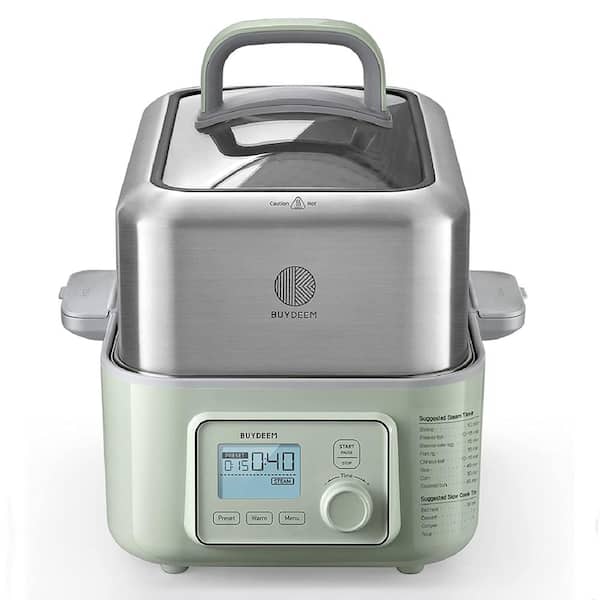 5-Qt Stainless Steel Electric Food Steamer with Auto Power-Off Protection