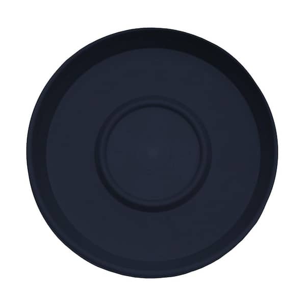 Terra 20 in. Navy Plastic Plant Saucer Tray