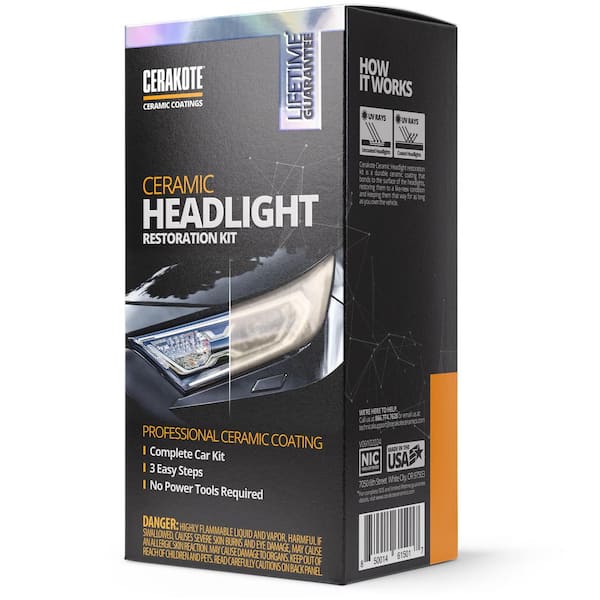 CERAKOTE Headlight Restoration Kit AH-HLKIT - The Home Depot