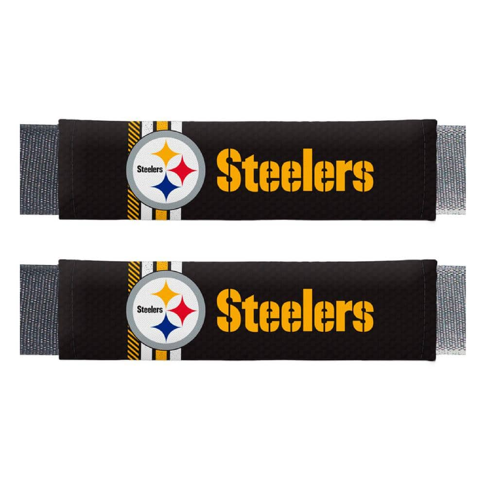 FANMATS Pittsburgh Steelers Team Color Rally Seatbelt Pad (2