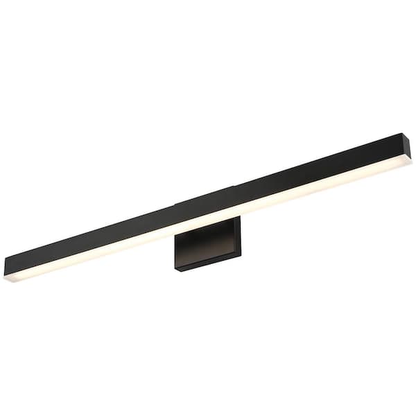 Access Lighting - Cisco 24 in. 1-Light Matte Black LED Vanity Light