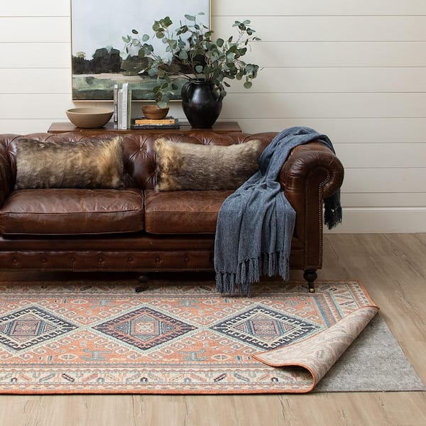 8 ft. x 11 ft. Dual Surface Grey Felted Reversible Pet Proof Rug Pad