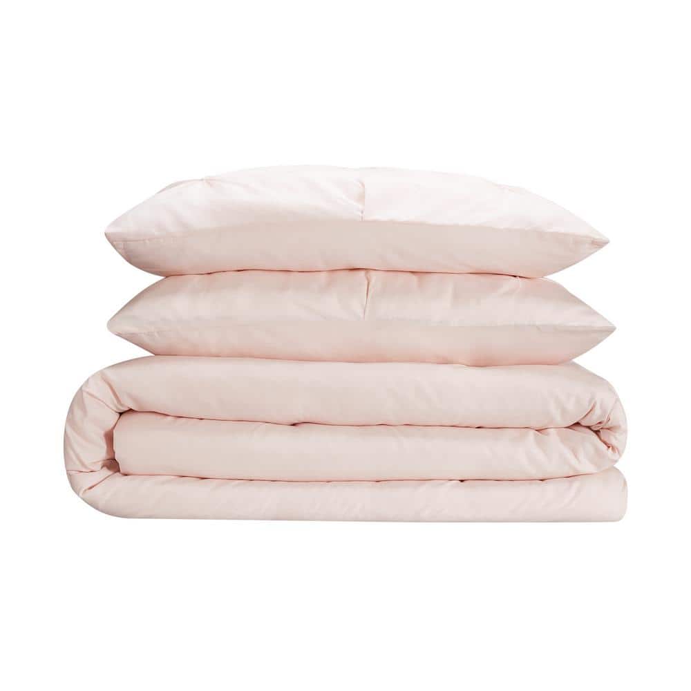 Blush Twin Microfiber Bed in a Bag Set