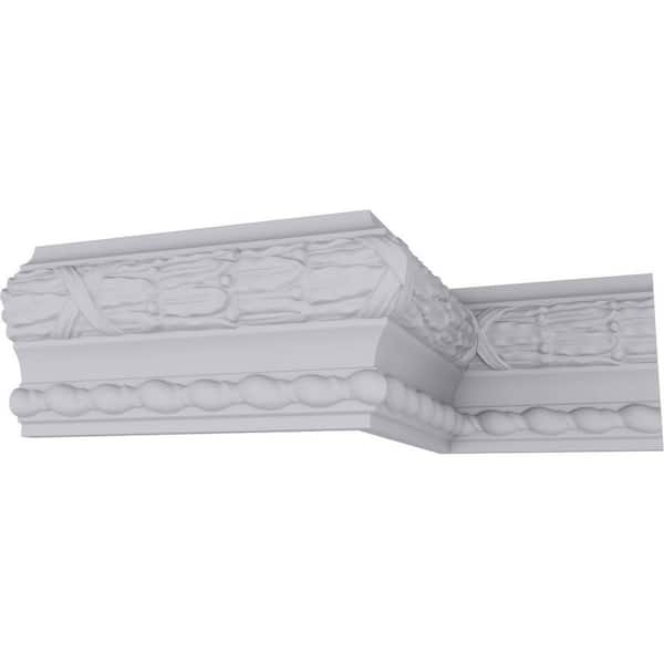 Ekena Millwork SAMPLE - 1-5/8 in. x 12 in. x 5 in. Urethane Dublin Leaves Chair Rail Moulding