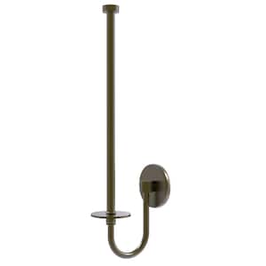 Skyline Collection Wall Mounted Single Post Toilet Paper Holder in Antique Brass