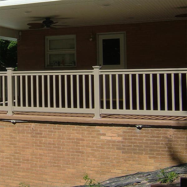Vanderbilt 3.5 ft. H x 6 ft. W Khaki Vinyl Railing Kit