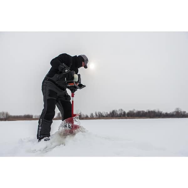 E40 Battery Ice Auger Extension, Steel, Red, Or 16 Inch Auger