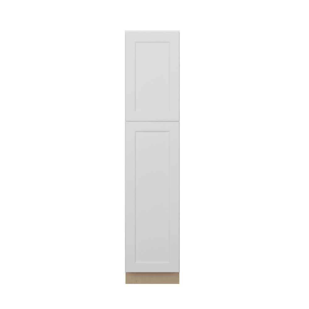 Norfolk Shaker 18 in. W x 84 in. H x 24 in. D in Painted White Plywood Asse