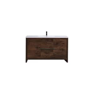 Moreno Bath Dolce 42 in. W Bath Vanity in Rosewood with Reinforced ...