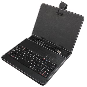 Black 8 in. Tablet Case with Keyboard