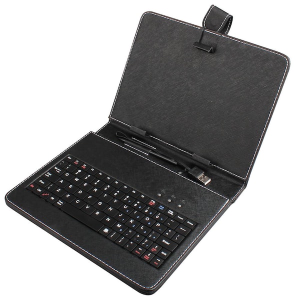 Etokfoks Black 8 in. Tablet Case with Keyboard