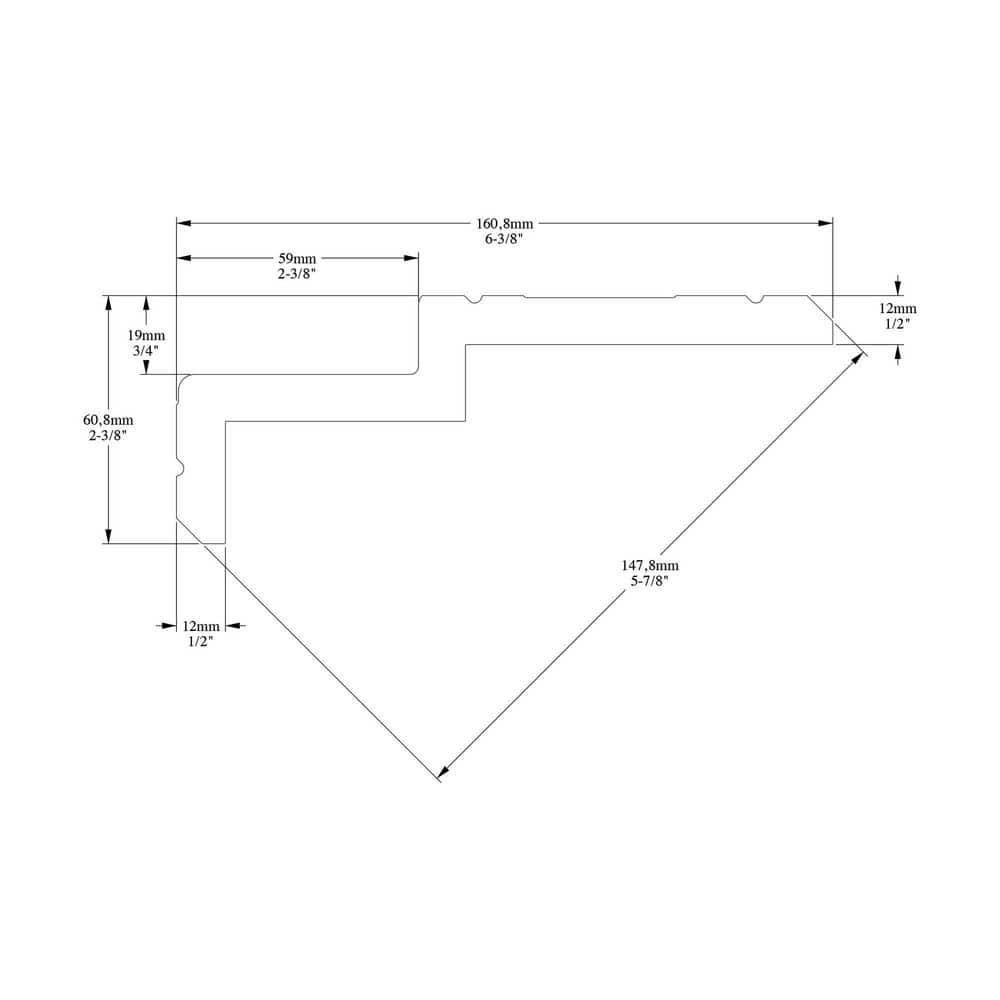 Primed White Polyurethane Crown Moulding for Ceilings