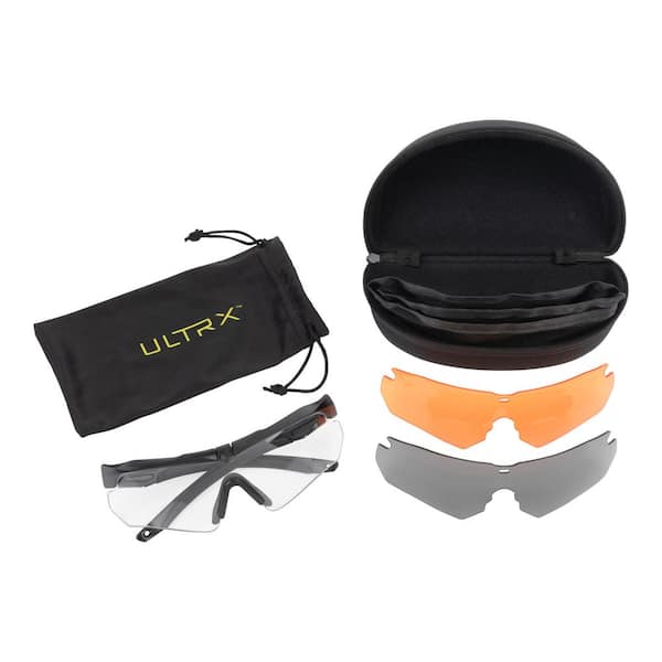 Admiral Safety Glasses Set, 3-Lenses, Assorted