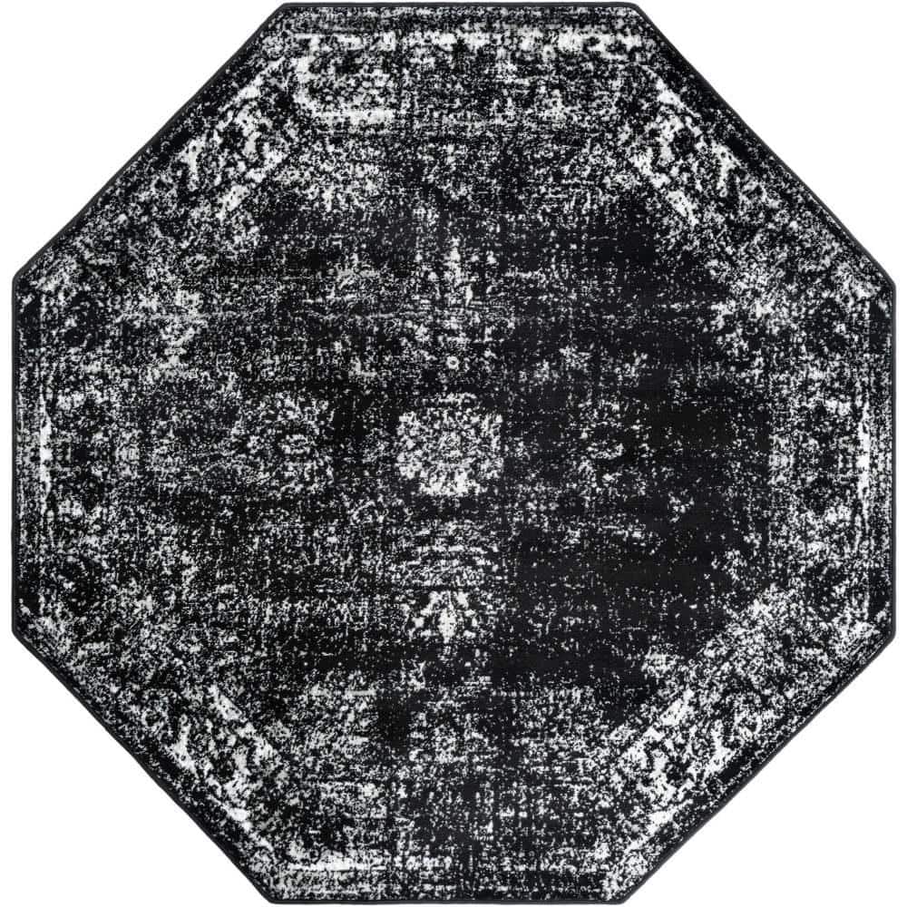 Sofia Casino Black 6 ft. 1 in. x 6 ft. 1 in. Area Rug price history on PriceWatchPro