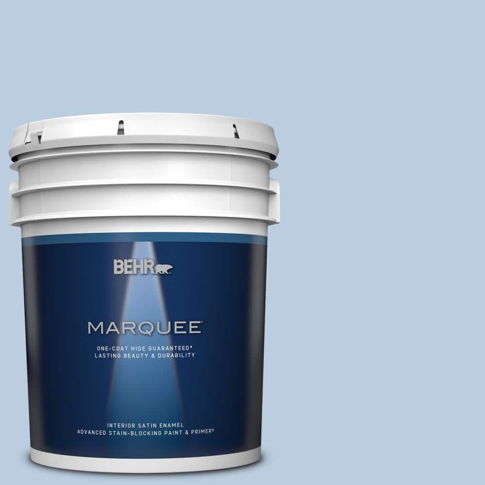 BEHR MARQUEE 5 gal. M5302 Skys The Limit Satin Enamel Interior Paint
